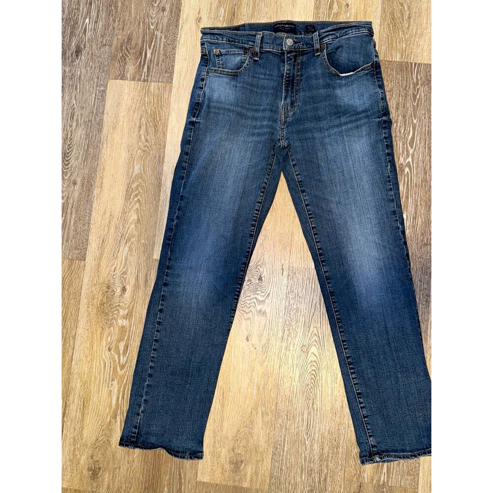 Lucky Brand Men's Blue Straight Leg Denim Jeans 5-Pocket Solid 32x30 SKU-#20
